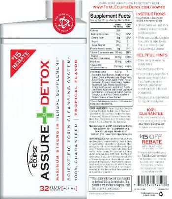 Total Eclipse Assure Detox Tropical Flavor - herbal supplement