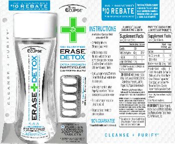 Total Eclipse Erase Detox Blueberry Acai Pomegranate Flavor Puritex Clear Cleansing Liquid - herbal supplement