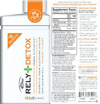 Total Eclipse Rely Detox Orange Flavor - herbal supplement