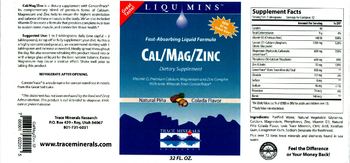 Trace Minerals Research Cal/Mag/Zinc Natural Pina Colada Flavor - supplement