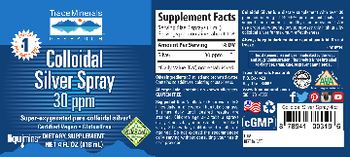 Trace Minerals Research Colloidal Silver Spray 30 ppm - supplement