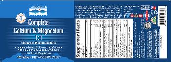 Trace Minerals Research Complete Calcium & Magnesium 1:1 - supplement