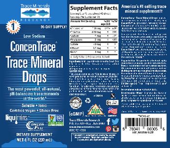 Trace Minerals Research ConcenTrace Trace Mineral Drops - supplement