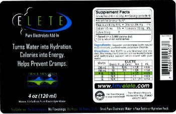 Trace Minerals Research Elete Pure Electrolyte Add-In - 