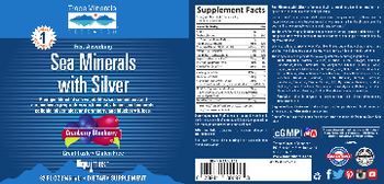 Trace Minerals Research Fast-Absorbing Sea Minerals with Silver Cranberry Blueberry - supplement