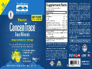 Trace Minerals Research Flavored ConcenTrace Lemon Lime Flavor - supplement