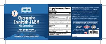 Trace Minerals Research Glucosamine Chondroitin & MSM with ConcenTrace - supplement