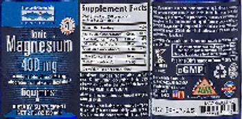 Trace Minerals Research Ionic Magnesium 400 mg - supplement
