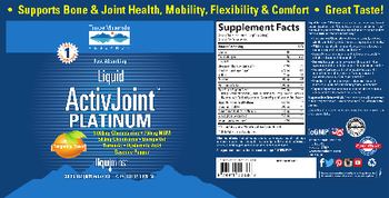 Trace Minerals Research Liquid Active Joint Platinum Tangerine Flavor - supplement