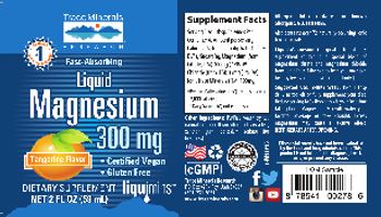 Trace Minerals Research Liquid Magnesium 300 mg Tangerine Flavor - supplement