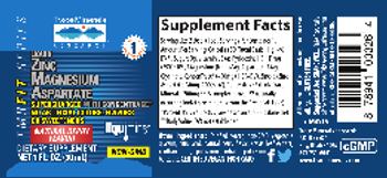 Trace Minerals Research Liquid Zinc Magnesium Aspartate Natural Berry Flavor - supplement