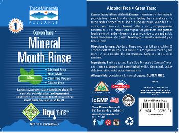 Trace Minerals Research Mineral Mouth Rinse Mint - 