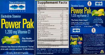 Trace Minerals Research Power Pak Lemon Lime - supplement