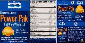 Trace Minerals Research Power Pak Orange Blast - supplement