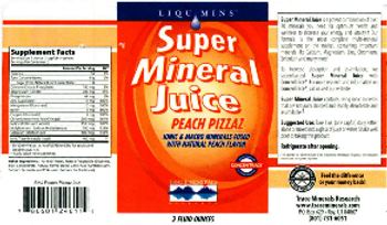 Trace Minerals Research Super Mineral Juice Peach Pizzaz - 