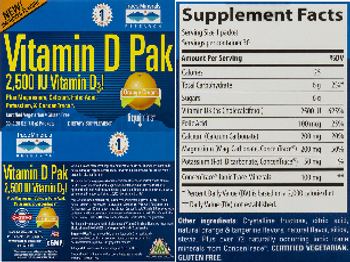 Trace Minerals Research Vitamin D Pak Orange Cream - supplement