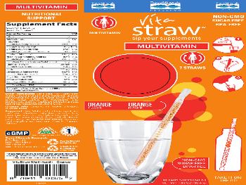 Trace Minerals Research VitaStraw Multivitamin Orange Flavor - supplement