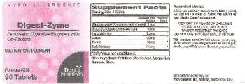 Trace Nutrients Digest-Zyme - supplement
