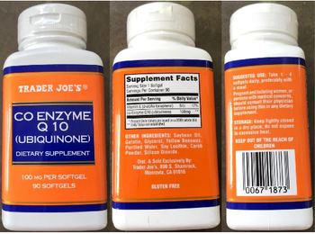 Trader Joe's Co Enzyme Q 10 - supplement