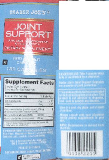 Trader Joe's Joint Support with MSM, Glucosamine & Chondroitin - supplement