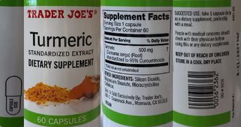Trader Joe's Turmeric - supplement