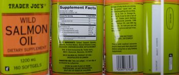 Trader Joe's Wild Salmon Oil 1200 mg - supplement