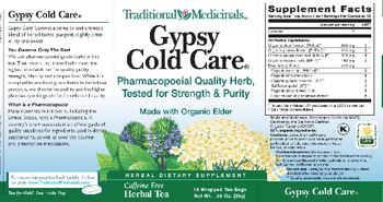 Traditional Medicinals Gypsy Cold Care - herbal supplement