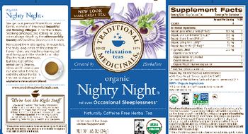 Traditional Medicinals Organic Nighty Night - herbal supplement