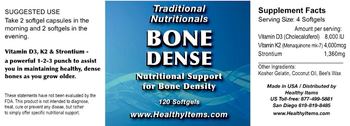 Traditional Nutritionals Bone Dense - 