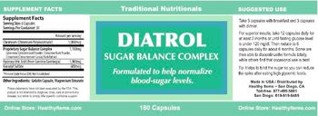 Traditional Nutritionals Diatrol - 
