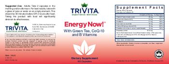 TriVita Energy Now! With Green Tea, CoQ-10 And B Vitamins - supplement