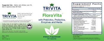 TriVita FloraVita With Probiotics, Prebiotics, Enzymes And Herbs - supplement
