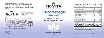 TriVita GlucoManage Formula - supplement
