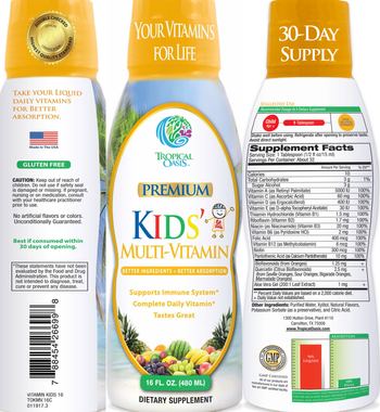 Tropical Oasis Kids' Multi-Vitamin - supplement