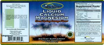 Tropical Oasis Liquid Calcium Magnesium Orange Flavor - supplement