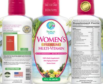 Tropical Oasis Women's Multi-Vitamin - supplement