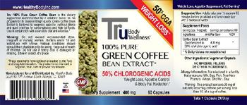 Tru Body Wellness 100% Pure Green Coffee Bean Extract - supplement