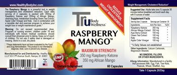 TruBody Wellness Raspberry Mango - supplement
