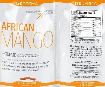 TruDerma African Mango - supplement
