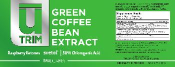 TruDerma uTRIM Green Coffee Bean Extract - supplement