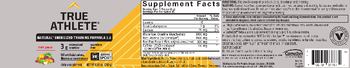 True Athlete Natural Energized Training Formula 2.0 Fruit Punch - supplement