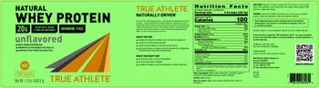 True Athlete Natural Whey Protein 20 g Unflavored - 