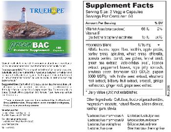 Truehope GreenBAC - probiotic supplement