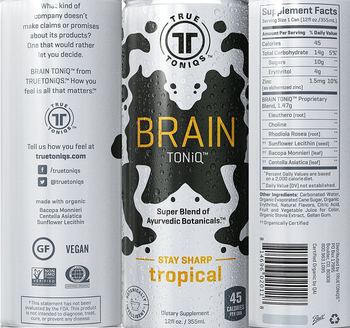 TrueToniqs Brain TONiQ Stay Sharp Tropical - supplement