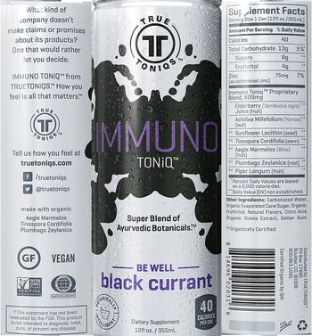 TrueToniqs Immuno Toniq Black Currant - supplement