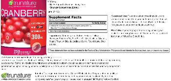 TruNature Cranberry 300 mg - supplement