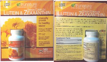 TruNature Vision Complex Lutein & Zeaxanthin - supplement