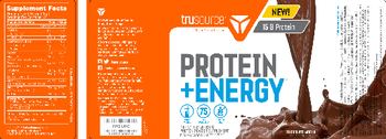 Trusource Protein+ Energy Chocolate Mocha - protein powder supplement