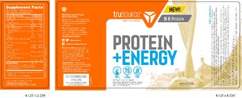 Trusource Protein + Energy Vanilla Latte - protein powder supplement