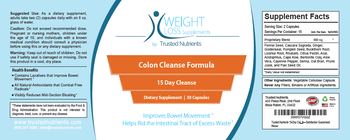 Trusted Nutrients Colon Cleanse Formula - supplement